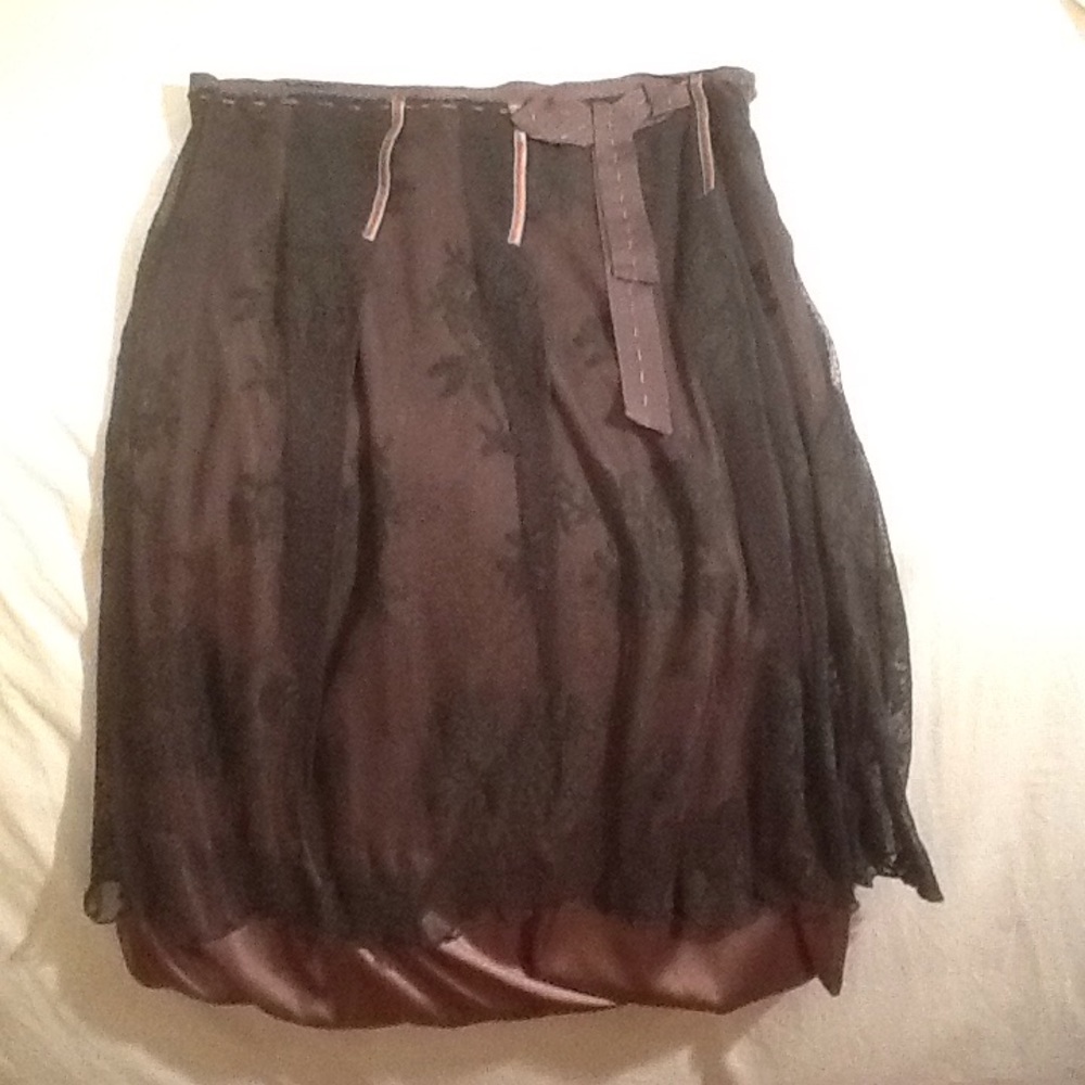 Beautiful Dorthee Schumacher black lace skirt.